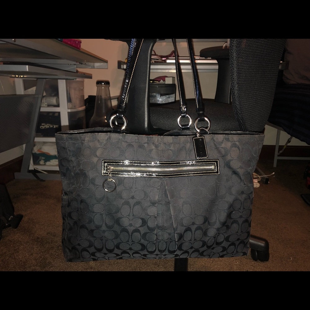 Black Authentic Coach Tote
